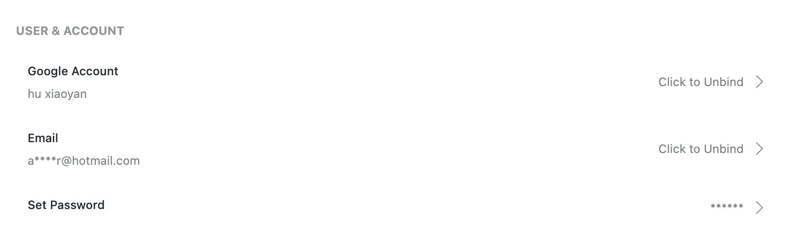 Pixel Flow account binding status area